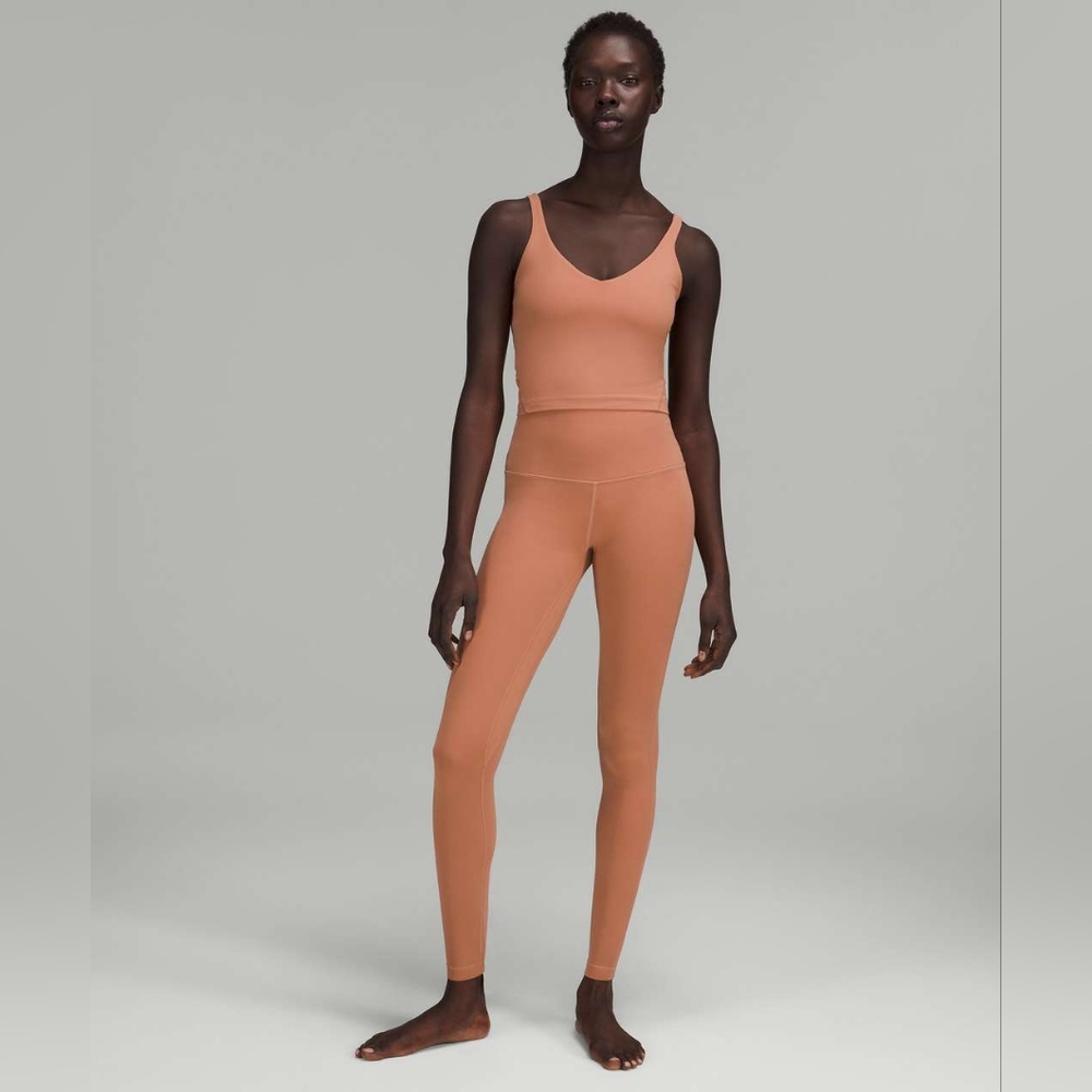 Lululemon 2022‎ Align High-Rise Leggings Pant 28" Neutral Dusty Clay Size 0